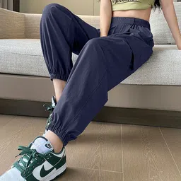 Moda Rapido Women Loose Fit Cargos Trousers-image-36