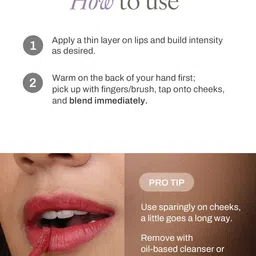 Molten Beauty Velvet Blur Lip & Cheek Tint With 1% Peptides - 7.2 ml - Terra Glow 01 image 2