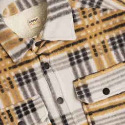 Koton Boys Checked Crop Bomber Jacket image 2