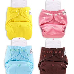 Babyhug Washable & Reusable Cloth Diaper with Inserts - Pack of 4-picture-20