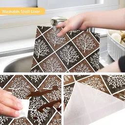 Aura Brown Set of 1 Water Resistant Shelf Liner Organisers image 4