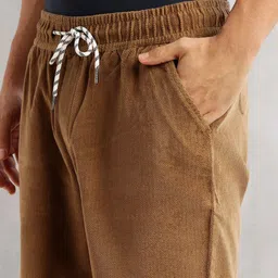 Thomas Scott Men Mid-Rise Corduroy Cotton Regular Fit Shorts image 3