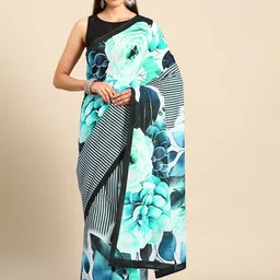 BUTA BUTI Floral Printed Pure Cotton Saree-picture-33