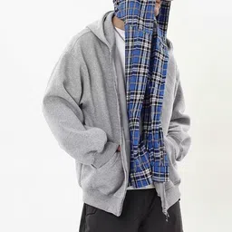 KPOP Men Colourblocked Open Front Jacket image 3