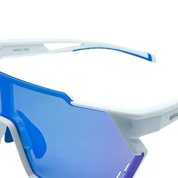 Opticsfit Unisex Oversized Sunglasses with Polarised and UV Protected Lens 3103-Whiteblue image 4