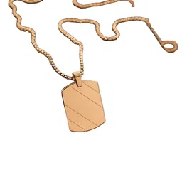 SZN Men Gold-Plated Geometric Pendant with Chain image 2