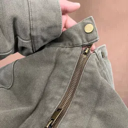 StyleCast Men Washed Stand Collar Cotton Denim Jacket image 3