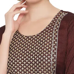 G4Girl Women Floral Embroidered Regular Kurta with Trousers image 2