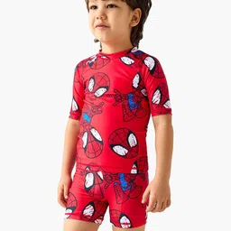 Juniors by Babyshop Boys Printed T-shirt with Shorts-image-98