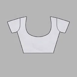 ZILVIRA Floral Pure Linen Block Print Saree image 2