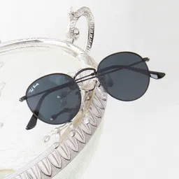 Ted Smith Unisex Black Lens & Black Round Sunglasses with-picture-17