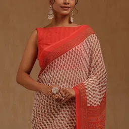 Soch Ethnic Motifs Pure Georgette Saree image 4