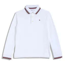 Tommy Hilfiger Boys Solid Polo Collar Cotton T-shirt-picture-15