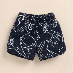 Biskid Girls Black & White Printed Mid Rise Cotton Capris-picture-33