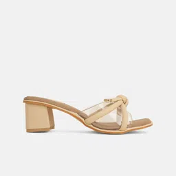 DressBerry Colourblocked Block Sandals with Bows image 2