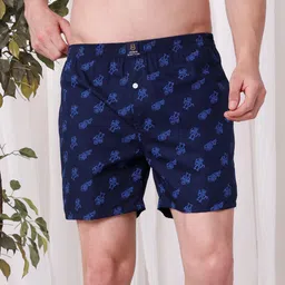 URBAN SCOTTISH Men Pack Of 3 Printed Pure Cotton Boxers USBX2475-S image 2