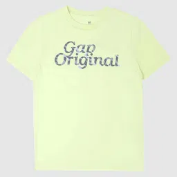 GAP Boys Typographic Print Crew Neck Pure Cotton T-shirt-image-47