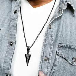 shobhram Unisex Black Pendant image 2