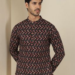 Anouk Rustic Ethnic Motifs Printed Mandarin Collar Pure Cotton Kurta-picture-37