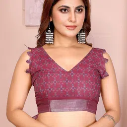 AG TEXTILE Floral Art Silk Handloom Bandhani Saree image 3