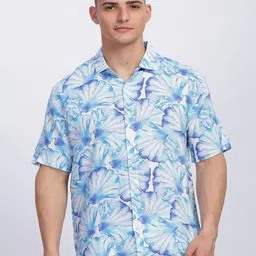 GRITSTONES Men Smart Floral Opaque Printed Casual Shirt-image-29