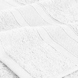 Tromko White & White 1 Cotton 580 GSM Bath Towel image 3