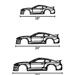 MECC Black Self-Designed Mustang GT Automobile Wall Decor image 3