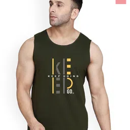 SLOWLORIS Men Pack Of 2 Printed Bio-Wash Combed Cotton Gym Vests-picture-31