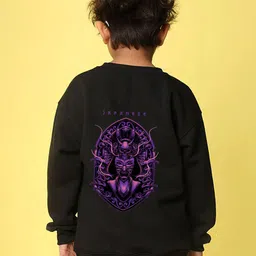 NUSYL Boys Graphic Printed Round Neck Long Sleeves Pullover Sweatshirt-picture-41