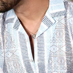 Campus Sutra Men Comfort Fit Ethnic Motifs Printed Cuban Collar Casual Shirt image 2