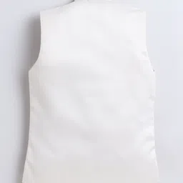 BAESD Boys Embroidered Sherwani, Shrug With Trouser Set image 3