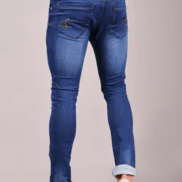 V-Mart Men Regular Fit Mid-Rise Light Fade Jeans image 5