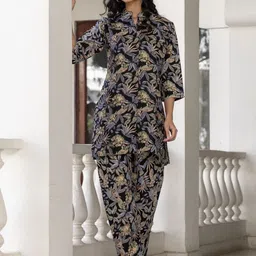 Moda Rapido Women Floral Printed Regular Kurta with Patiala image 1