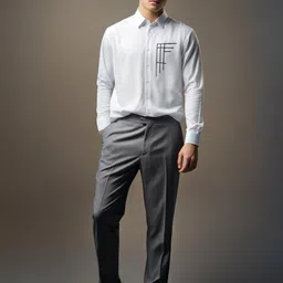 HE SPOKE Men Smart Tailored Fit Casual Shirt image 2