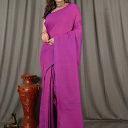 Brynbrit Pure Cotton Handloom Khadi Saree-picture-37