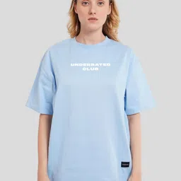 Underrated Club Women Typography Printed Bio Finish Raw Edge T-shirt-picture-22