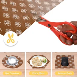 Aura Brown Set of 2 Water Resistant Shelf Liner Organisers image 5