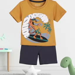 HELLCAT Boys Pack Of 3 Printed Short Sleeves T-shirt With Shorts image 5