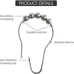 tarsariya mart Curtain Ring with Hook image 2