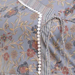 DMP EXPORT Women Printed Thread Work Kurta image 4