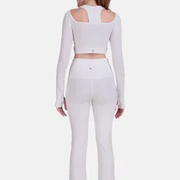 Wearjukebox Power Move Cutout Top With High-Rise Trousers Co-Ords image 4