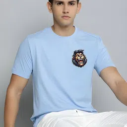 SZN Graphic Printed Round Neck Short Sleeves Regular Fit Casual T-shirt-picture-33