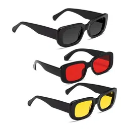 Arzonai Unisex Set Of 3 Rectangle Sunglasses with UV Protected Lens COMBO-2716-image-39