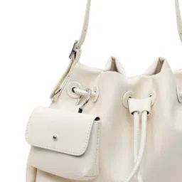 CORSICA Women Solid Structured Shoulder Bag with Pouch image 5