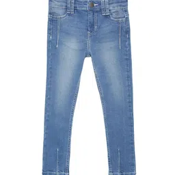 UNDER FOURTEEN ONLY Girls Regular Fit Mid-Rise Heavy Fade Jeans-picture-44