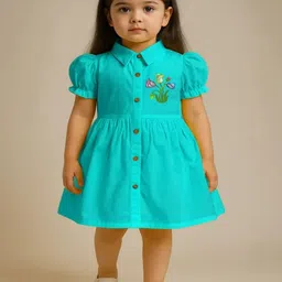 Modern Garments Floral Puff Sleeve Fit & Flare Dress-picture-38