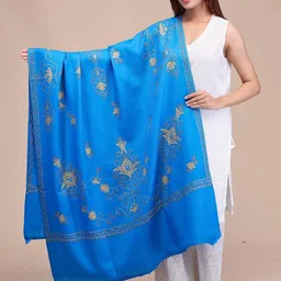 SWI Stylish Women Floral Embroidered Pashmina Shawl-picture-43