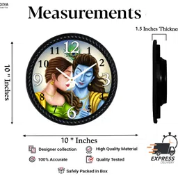 dudiya crafts Analog 25 cm X 25 cm Wall Clock image 2