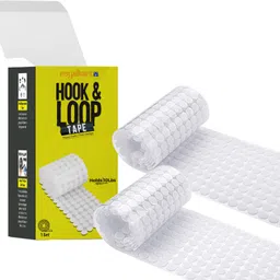 royalkart White Round Self Adhesive Dots Coin Straps Self Adhestive Hook and Loop Strips with Waterproof Sticky Glue Fastener 100 set, 18 mm (3/4 inch) Stick-on Velcro-picture-13