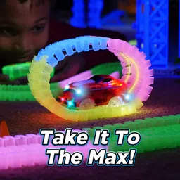 u.r.m. enterprises Magic Tracks Original, 10 Feet of LED Light 220 Pieces of Glowing Track image 3